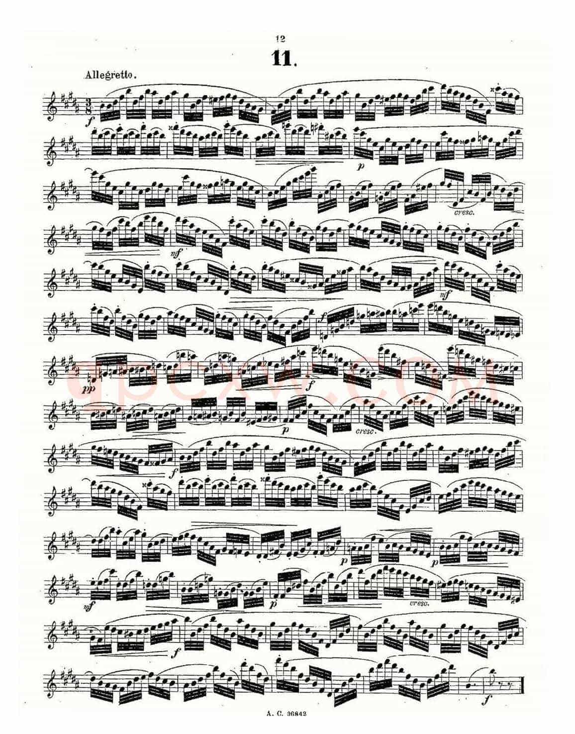 24首长笛练习曲 Op.21 之1—12
