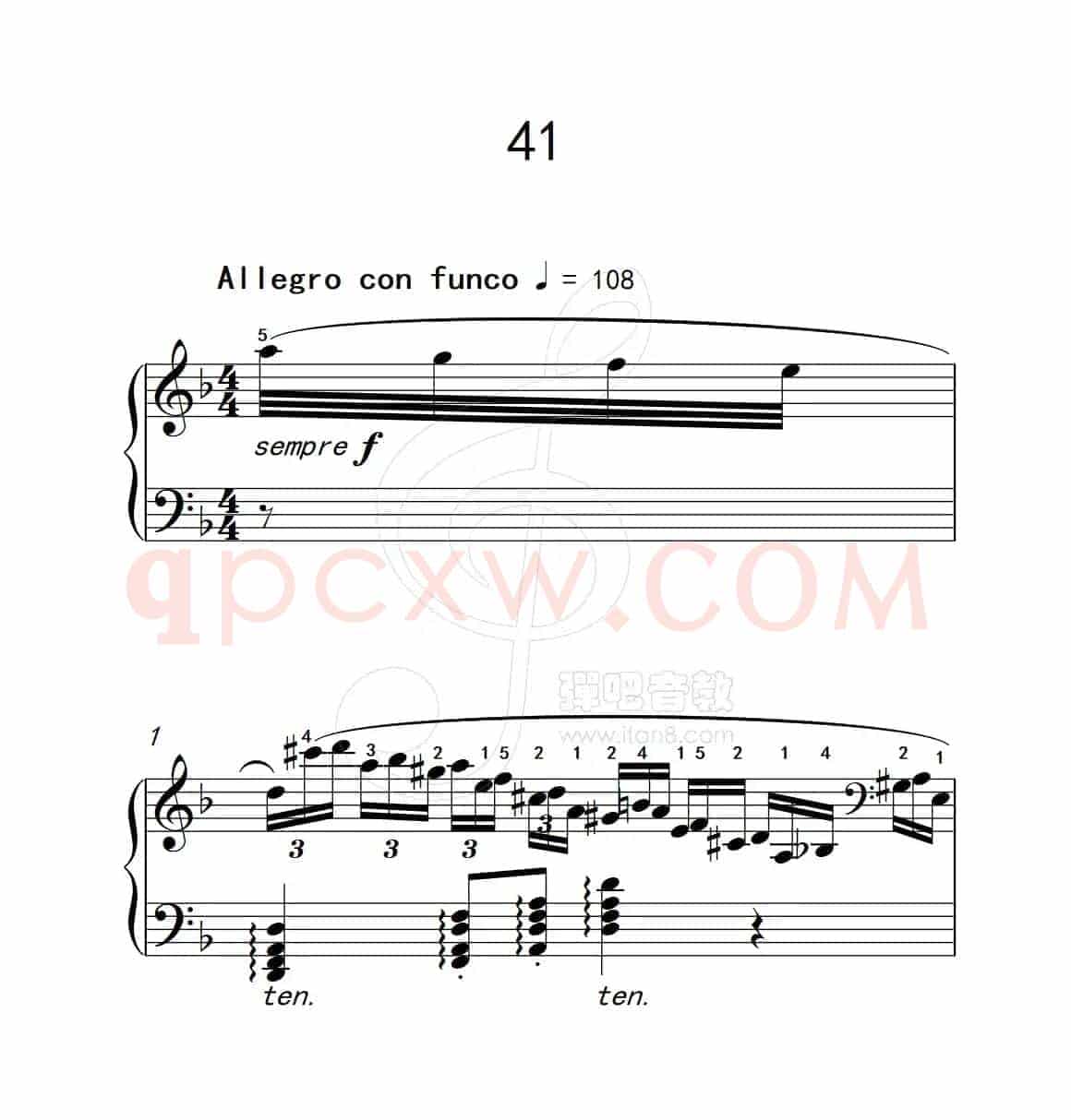 练习曲 41（克拉莫钢琴练习曲60首）