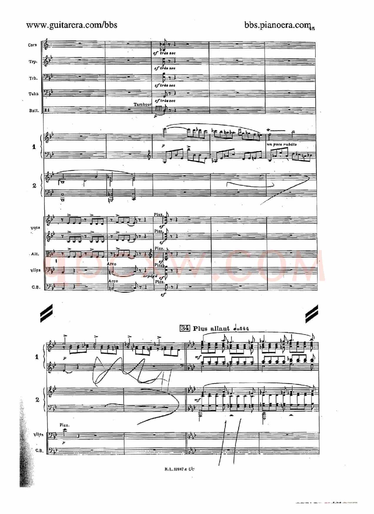Concerto for 2 Pianos in d Minor(d小调双钢琴协奏曲·总谱)