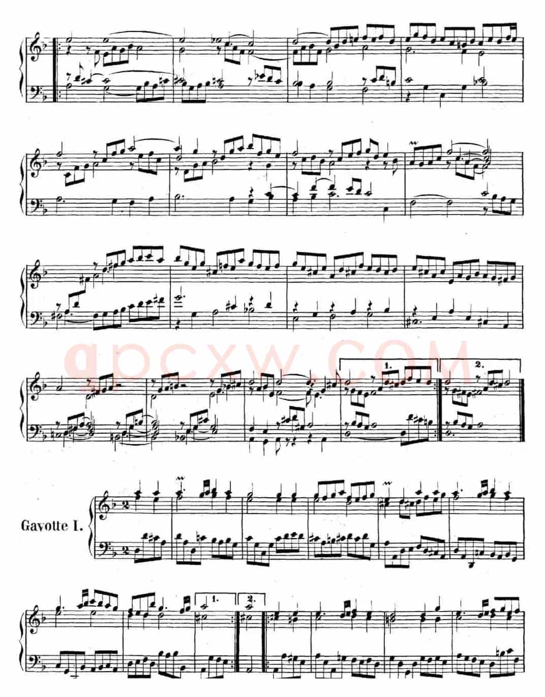 英国组曲No.6 巴赫 d小调 6th Suite BWV 811