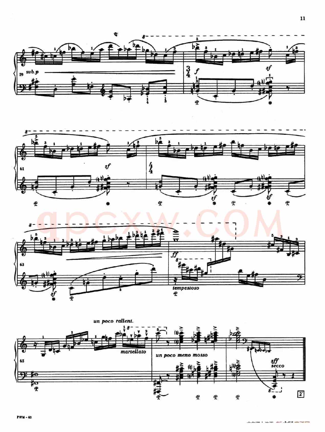Two Studies(2首练习曲 1. 快板)