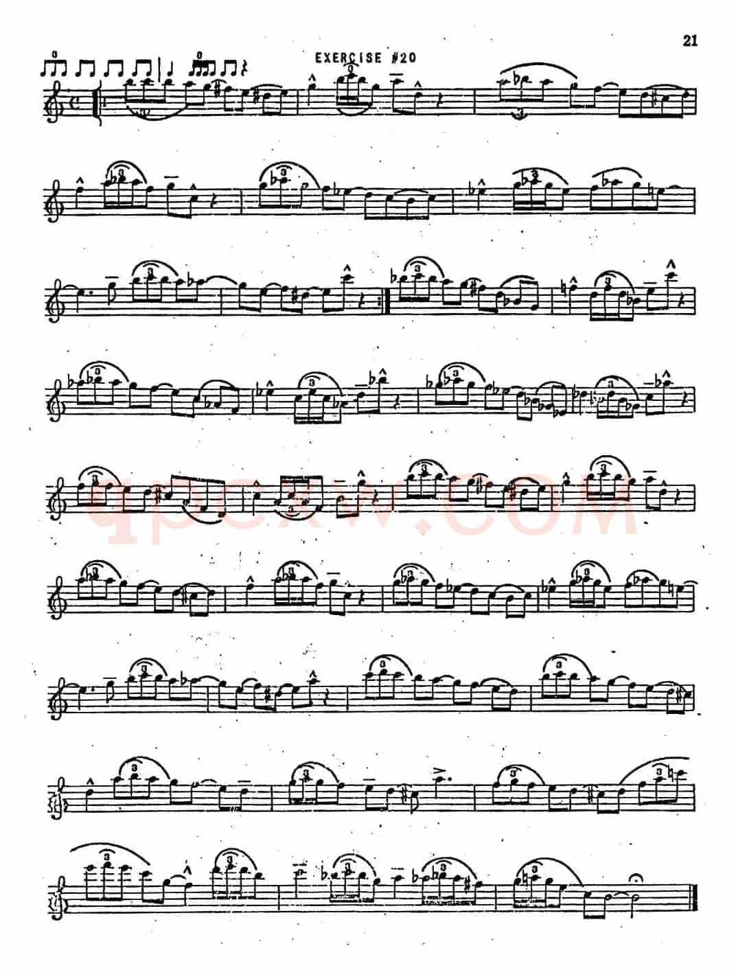 Intermediate Jazz Conception by Lennie Niehaus（20 Jazz Exercises）
