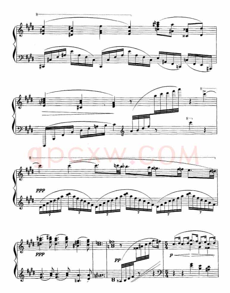 现代钢琴曲：3、白孔雀