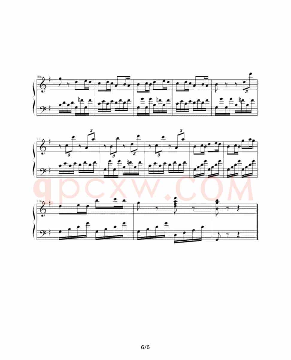 第25奏鸣曲第三乐章