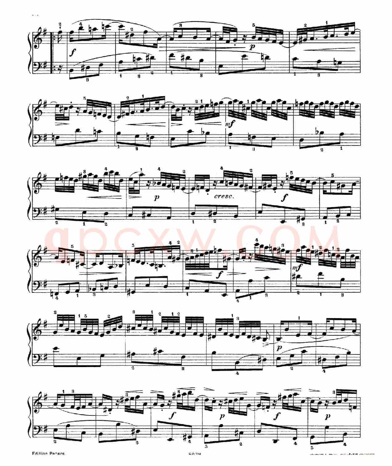 Six Partitas BWV 825-830（6首帕蒂塔·6）