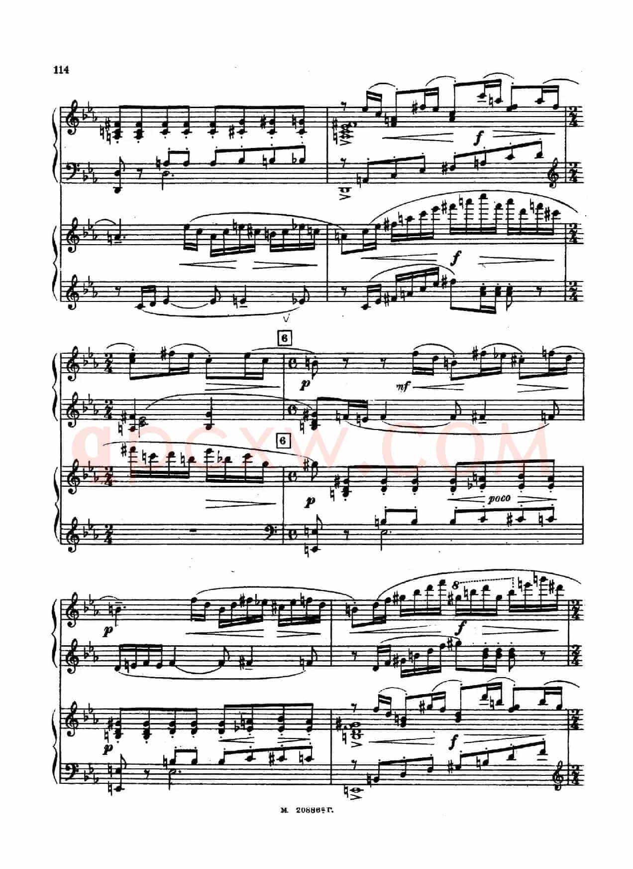交响舞曲 Symphonic Dance Op.45（双钢琴）
