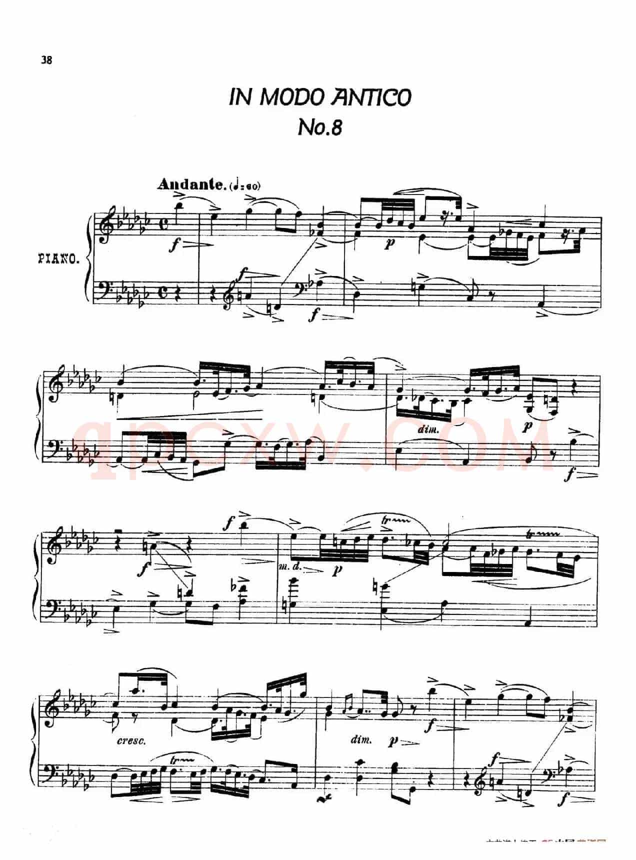 24 Characteristic Pieces Op.36(24首性格小品·8)