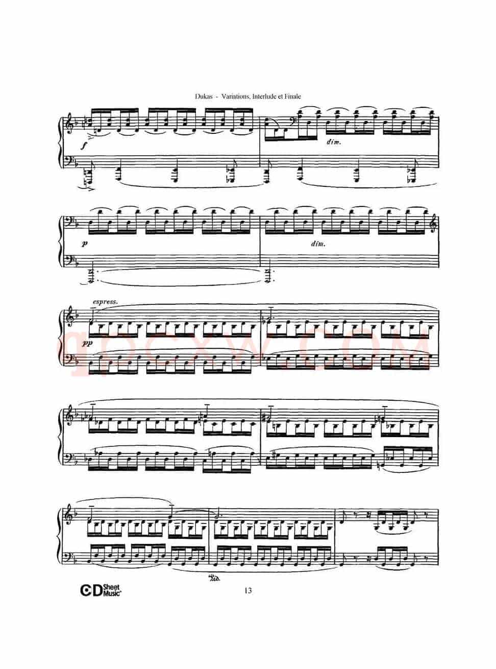 Variations, Interlude & Finale on theme de Rameau(拉摩主题变奏曲、间奏曲和终曲·第一部分)