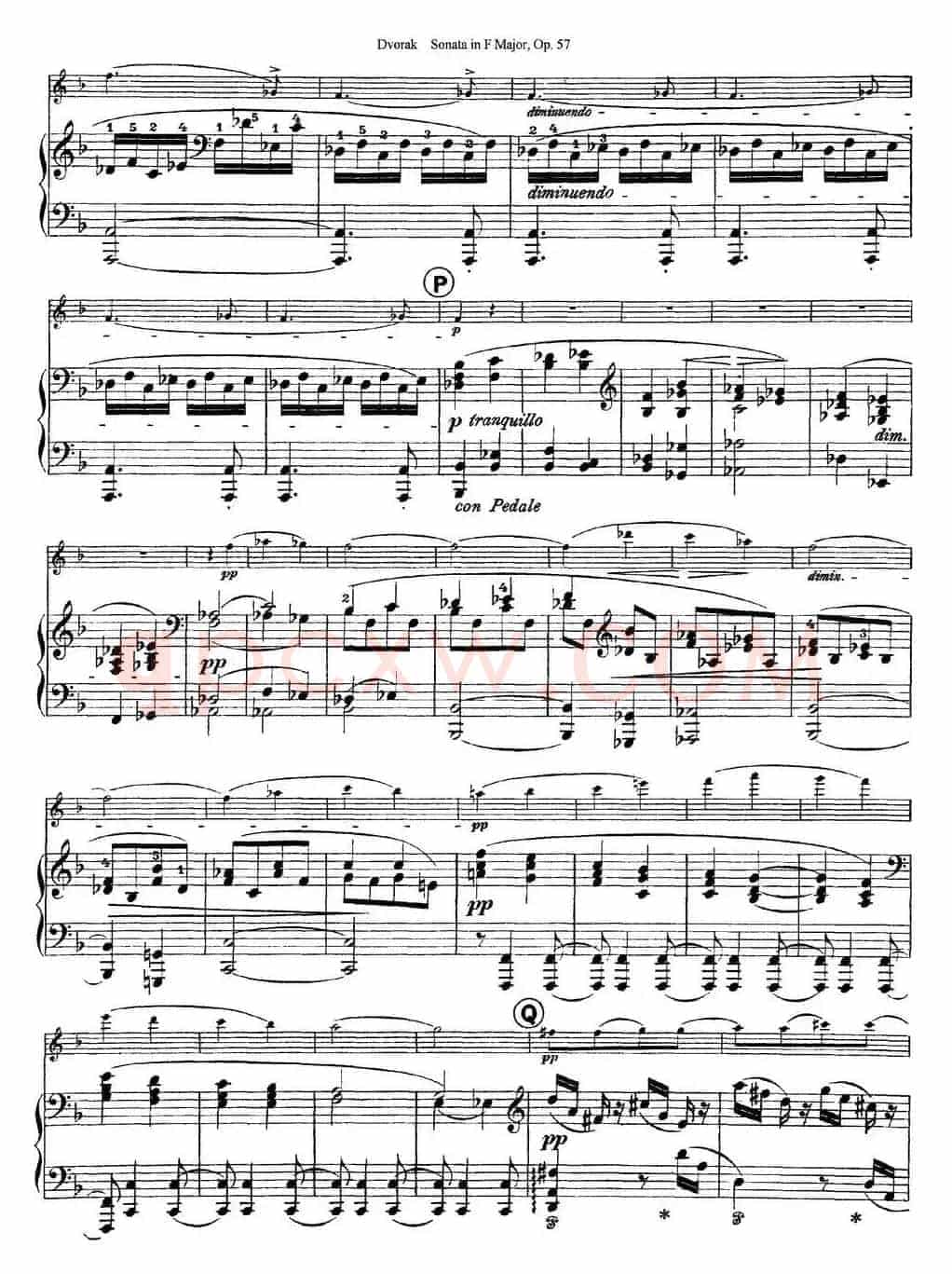 Violin Sonata Op.57（小提琴+钢琴伴奏）