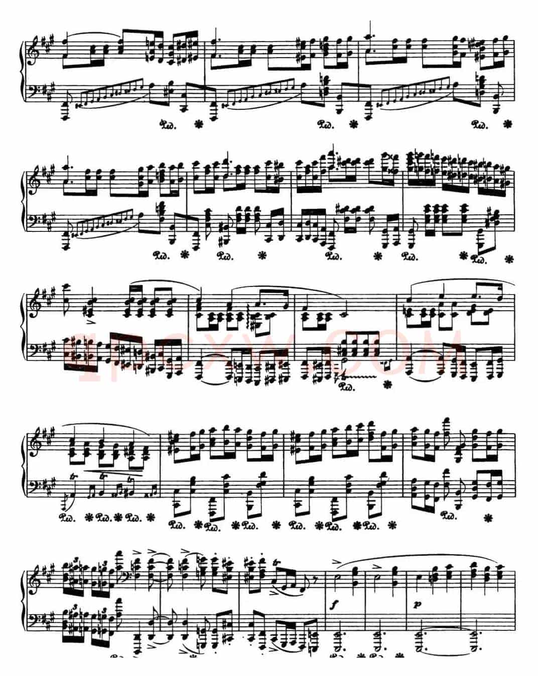 肖邦 波兰舞曲 Op.44 升f小调 Polonaise