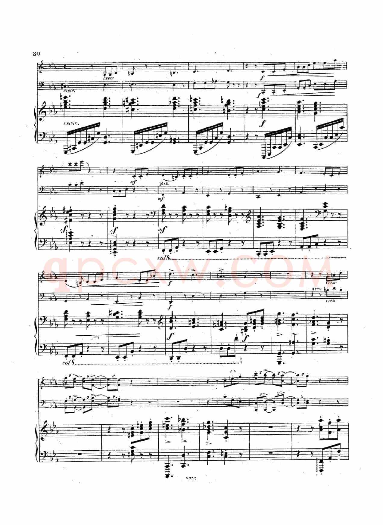 Piano Trio No.3 in c Minor Op.101(c小调第三钢琴三重奏)