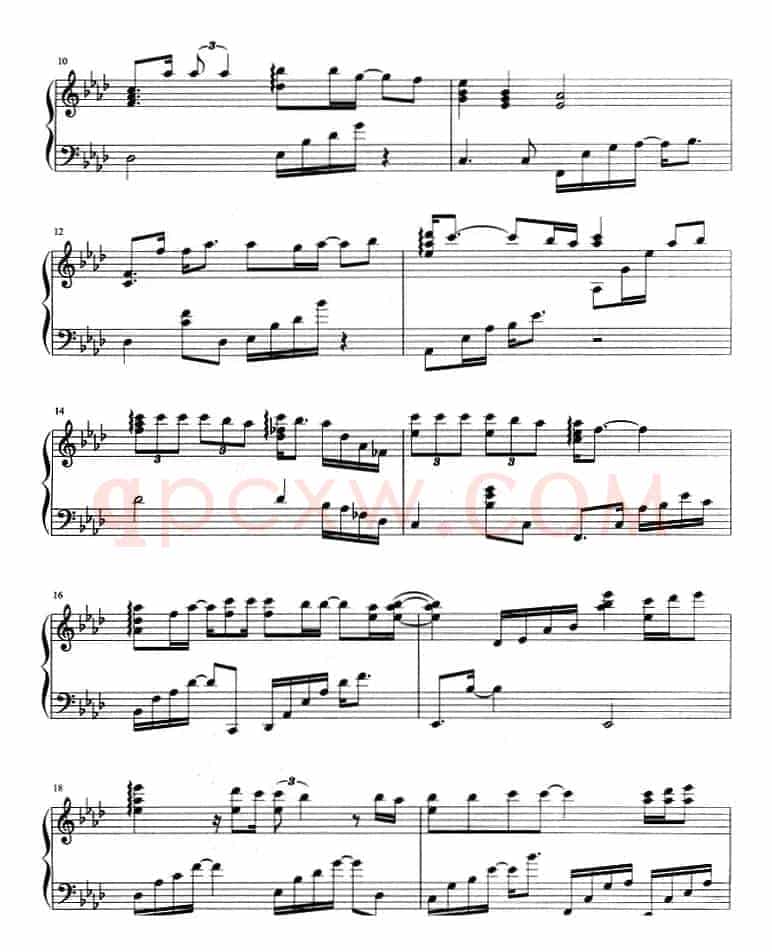 流行歌曲改编的钢琴曲：彩虹弯弯