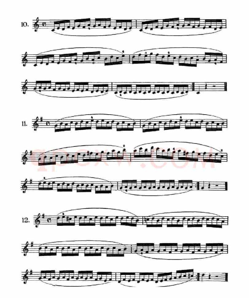 School of Mechanism, Op. 74（小提琴技巧练习1——12）