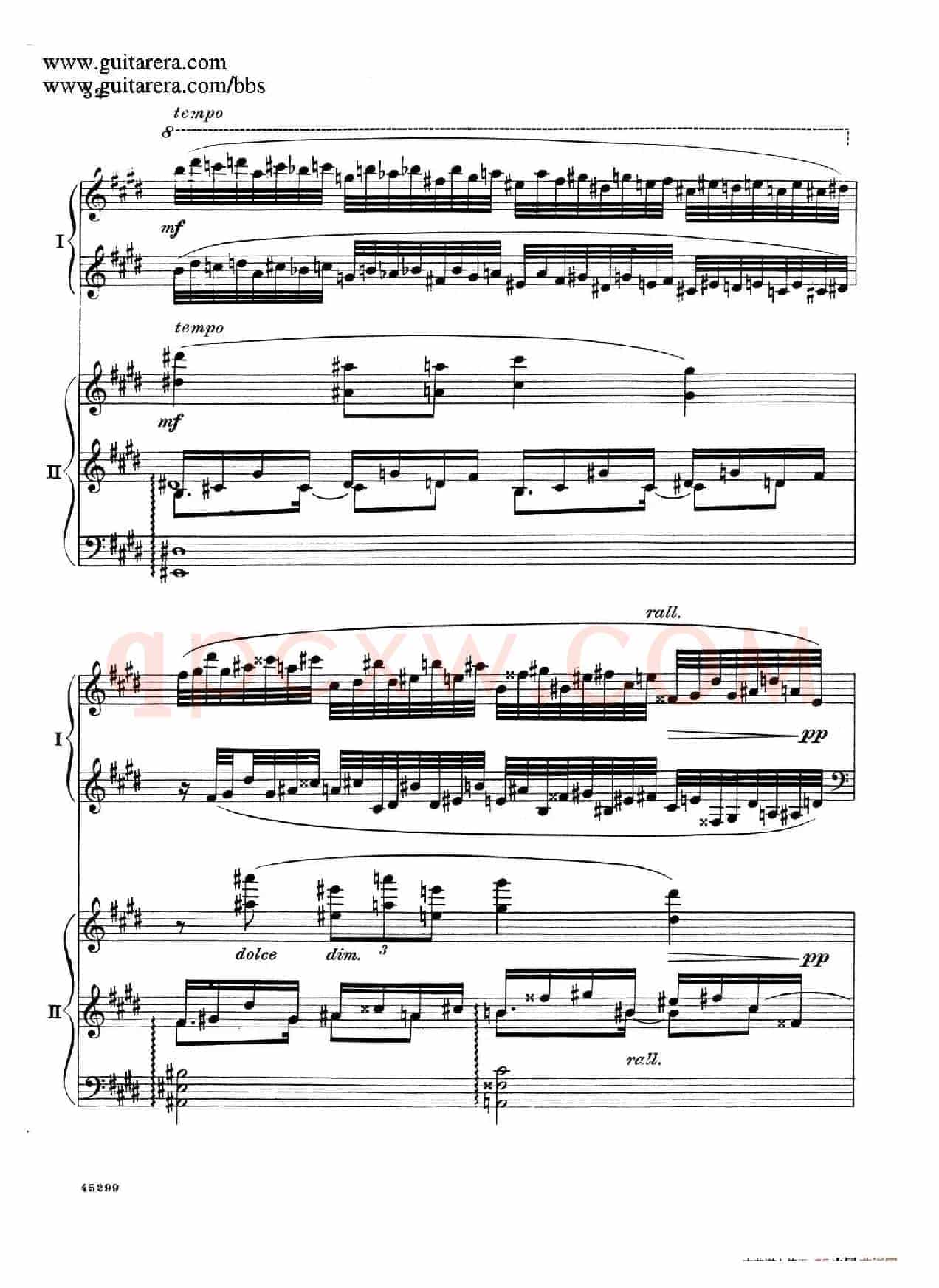 Piano Concerto Op.38(钢琴协奏曲·双钢琴·第二乐章)