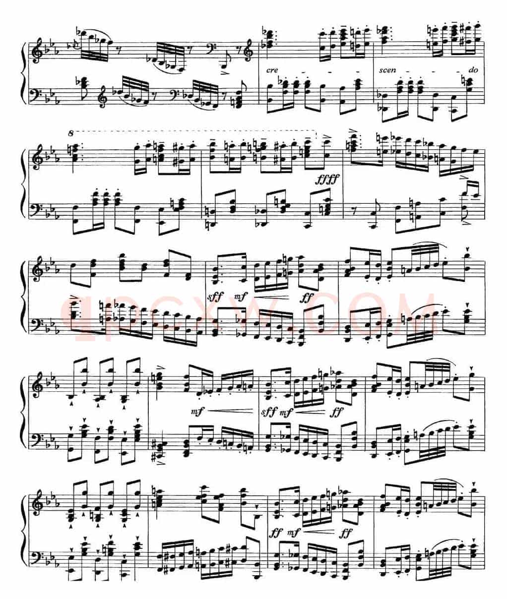 柴可夫斯基18首钢琴小品Op.72(7.Polacca de concert)