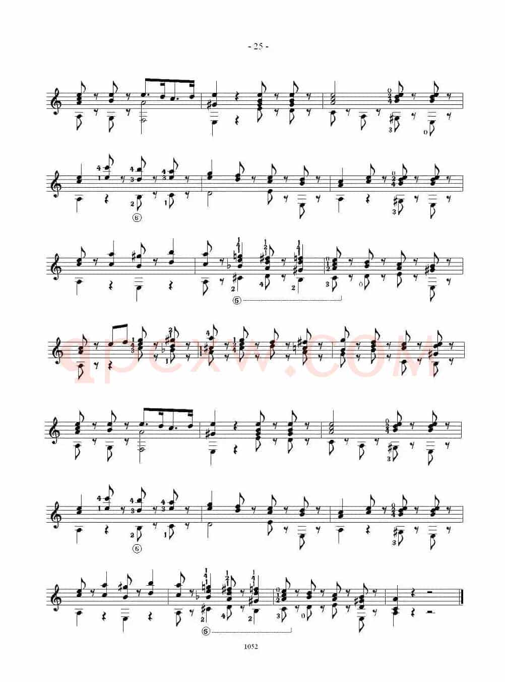 索尔·克斯特26首练习曲之11——15