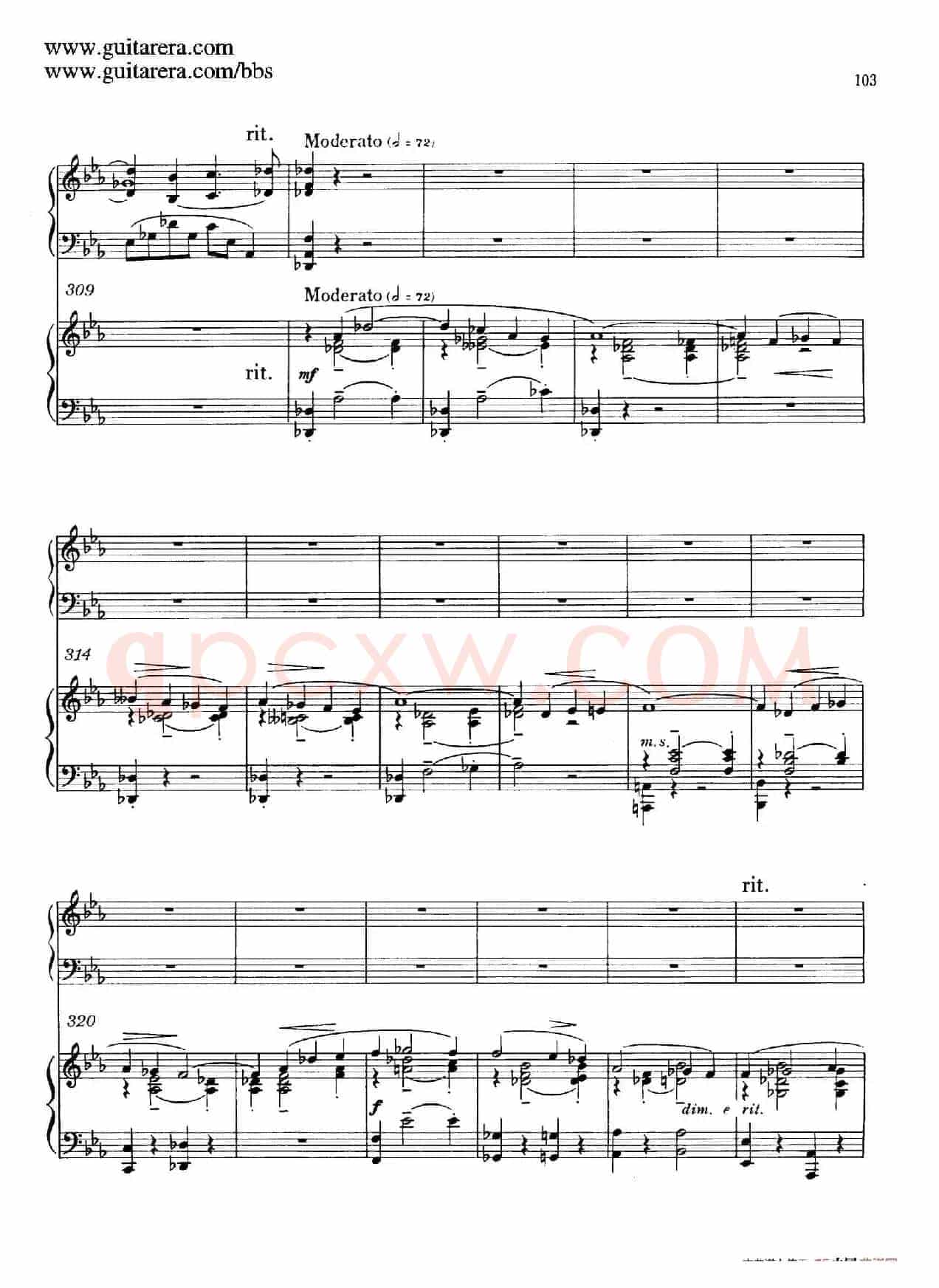 c小调第二钢琴协奏曲 Op.18(双钢琴·第三乐章)