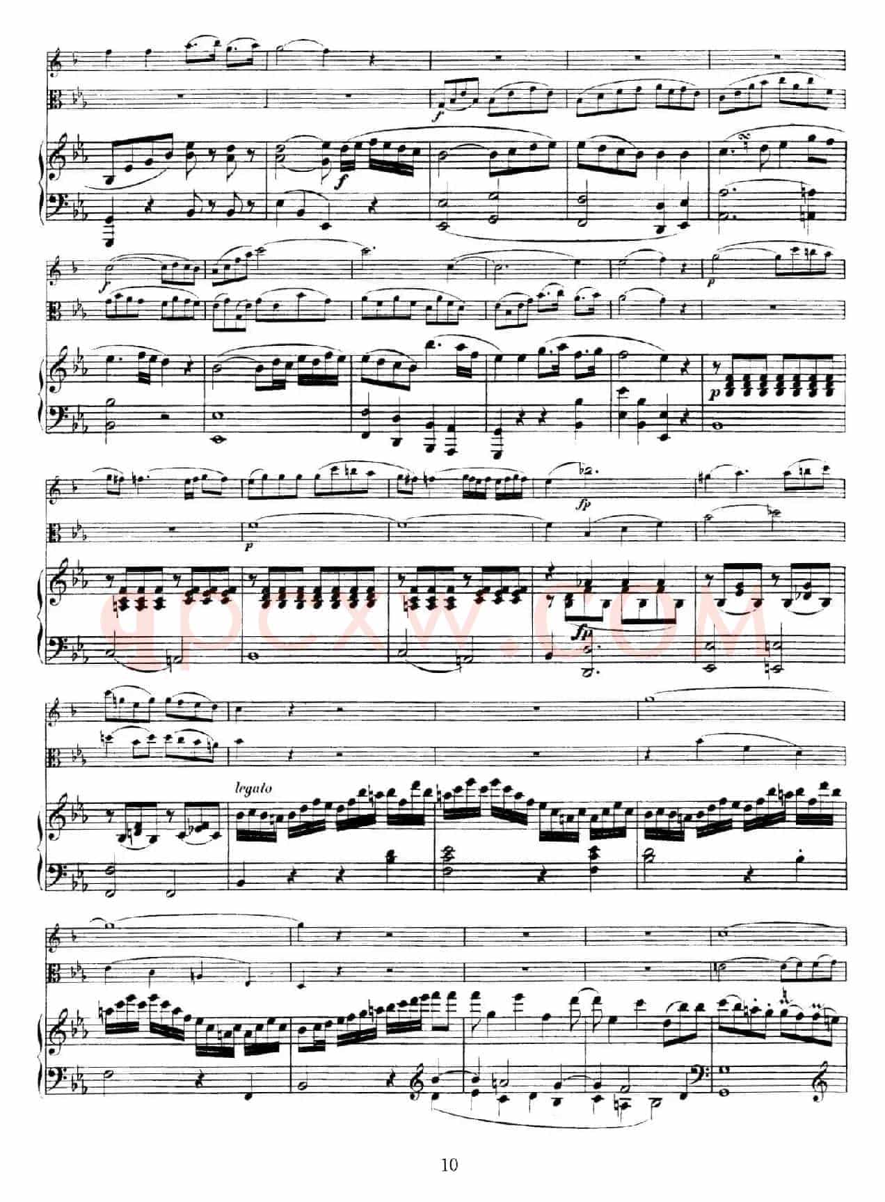 Piano Trio no.2 in E-flat Major K.498(降E大调钢琴三重奏)