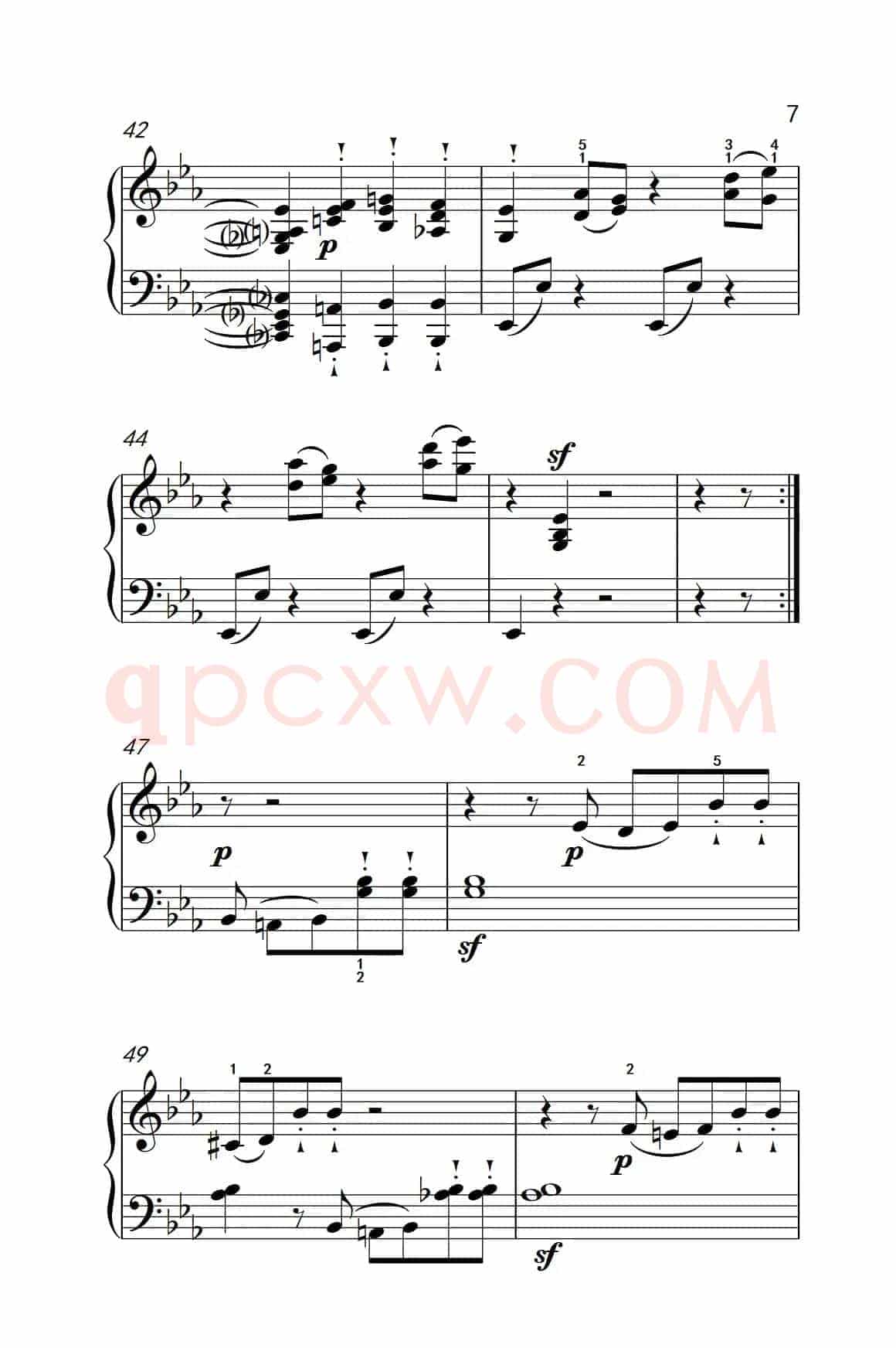 奏鸣曲 Opus 10 Nr.1 第三乐章（贝多芬奏鸣曲集 2）