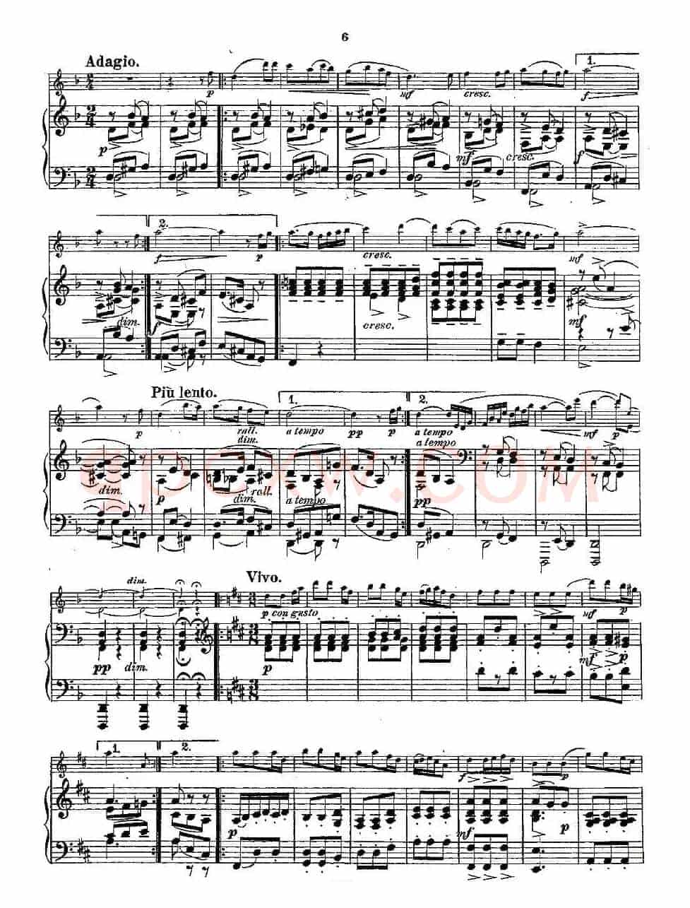 Fantaisies nationales. Op. 59, 1. （长笛+钢琴伴奏）
