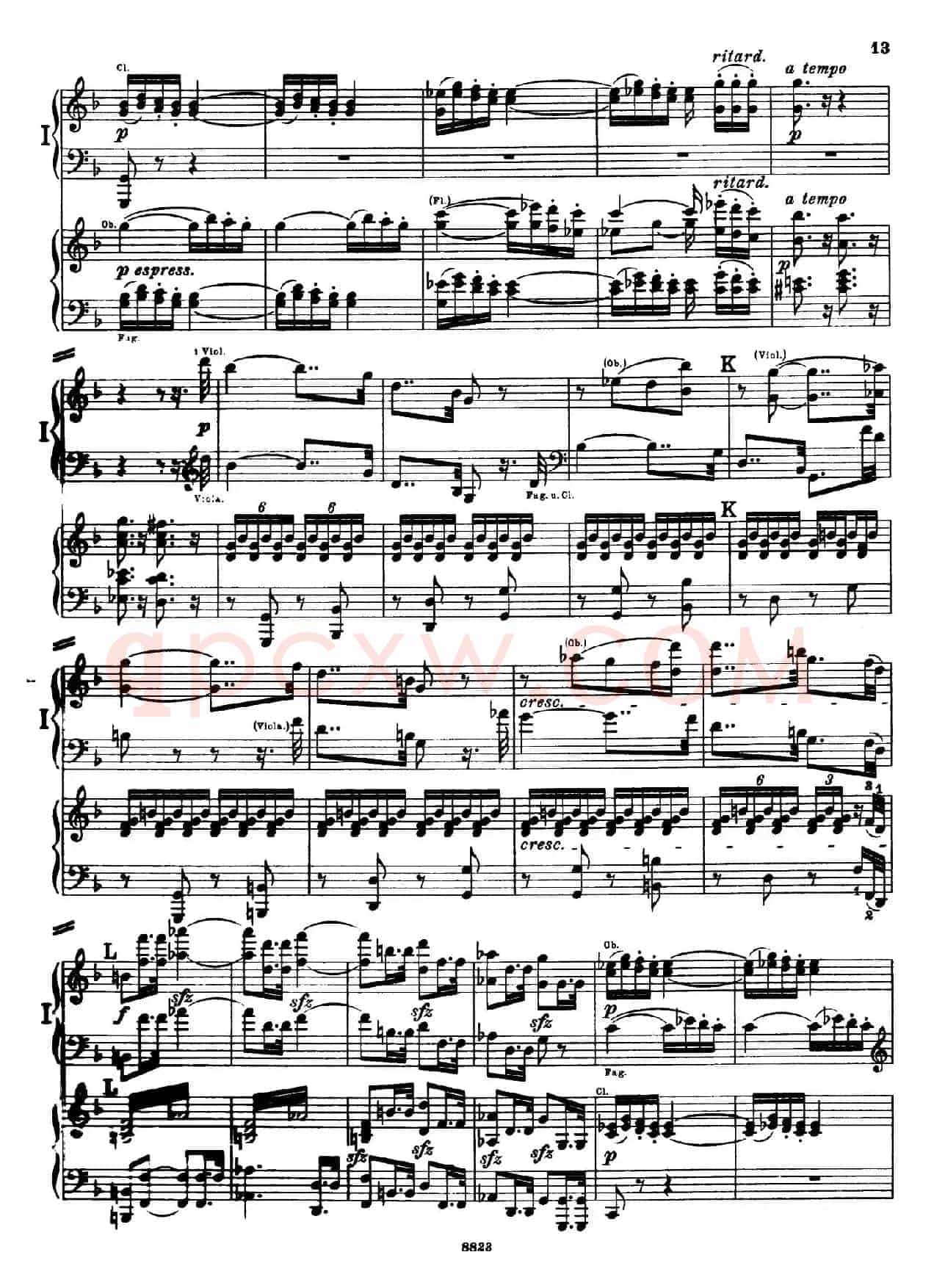 d小调第九交响曲 Op.125(双钢琴P13——22)