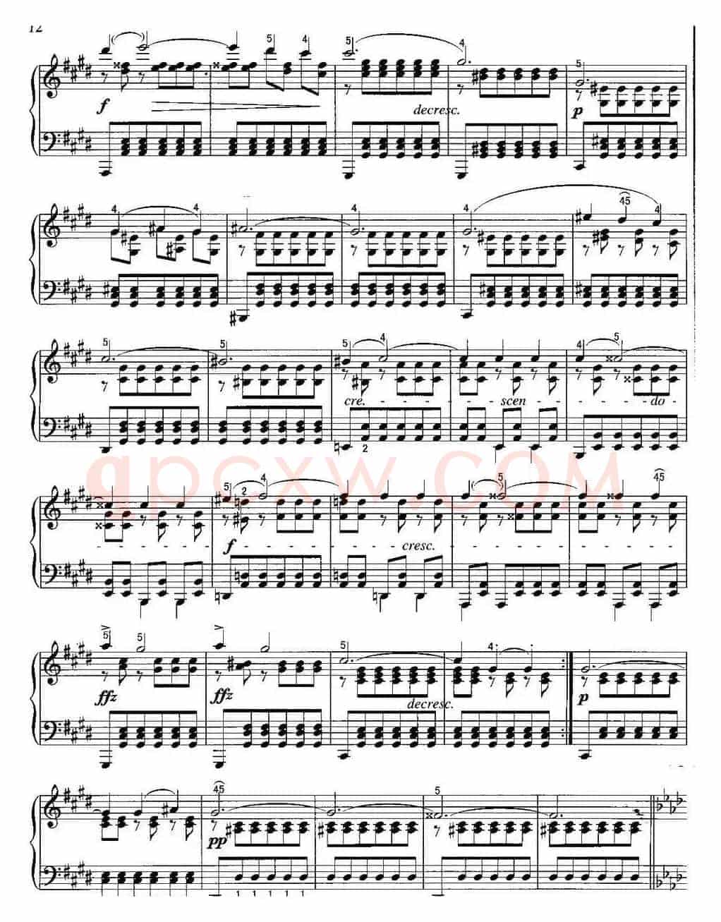 不可不弹的世界钢琴名曲：即兴曲（第4首）