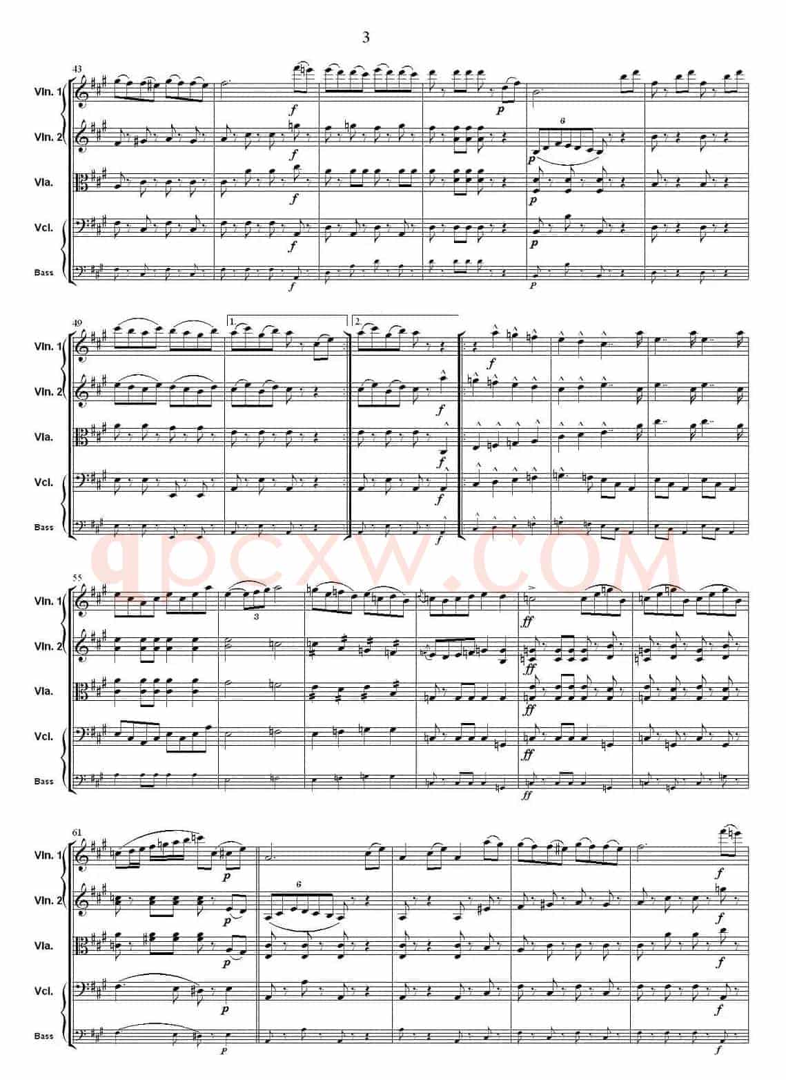 Rakoczy March（弦乐合奏）
