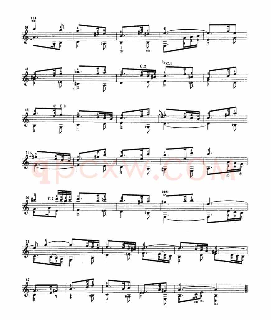 第三鲁特琴组曲（古典吉他）