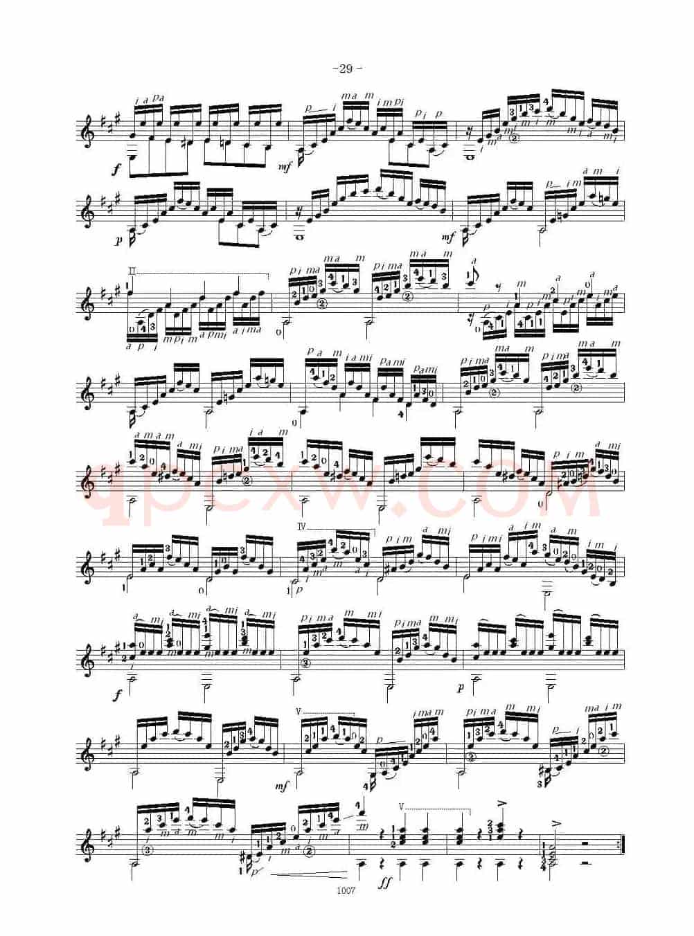 卡尔卡席25首练习曲之21——25