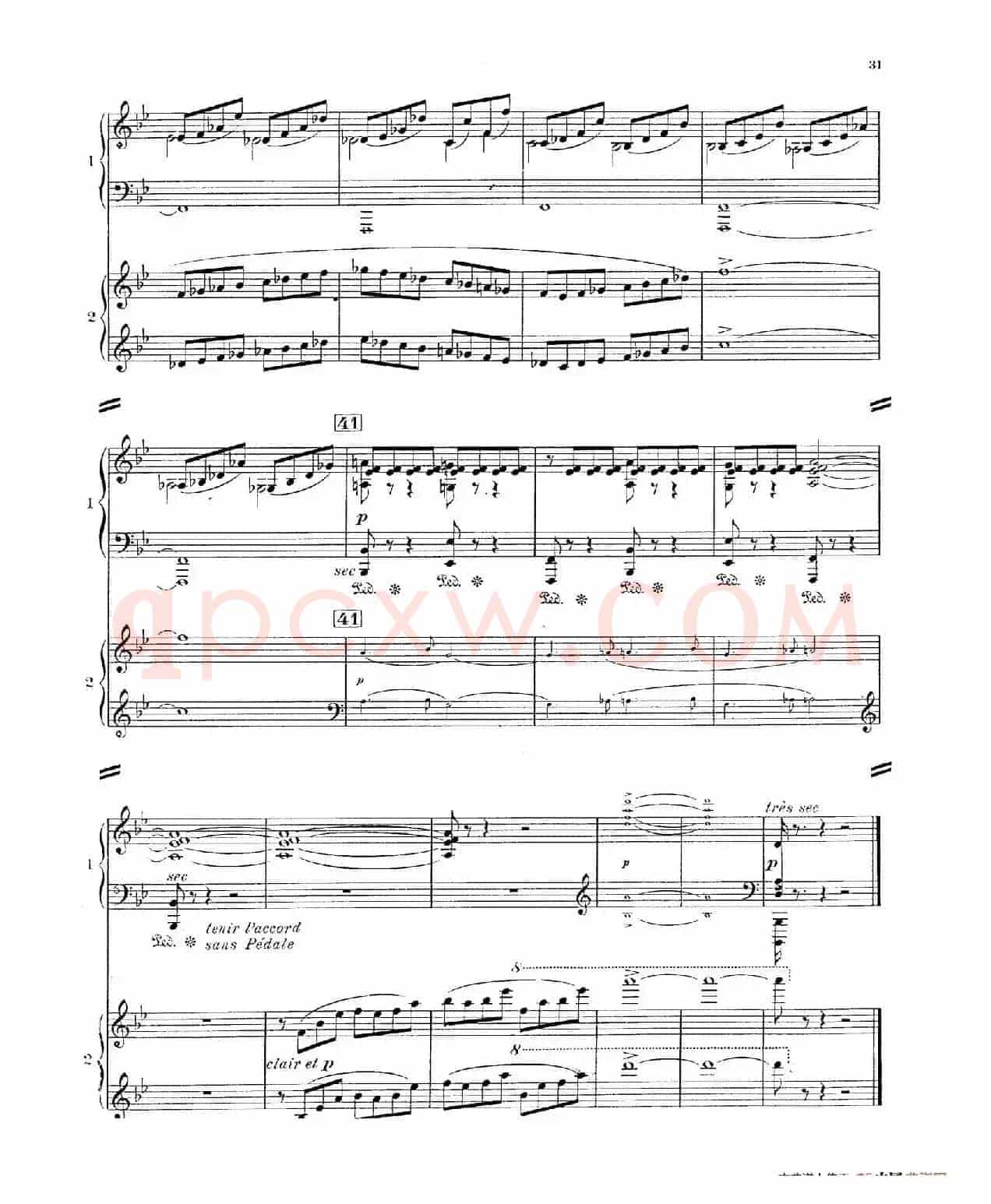 Concerto for 2 Pianos in d Minor(d小调双钢琴协奏曲· 第二乐章)