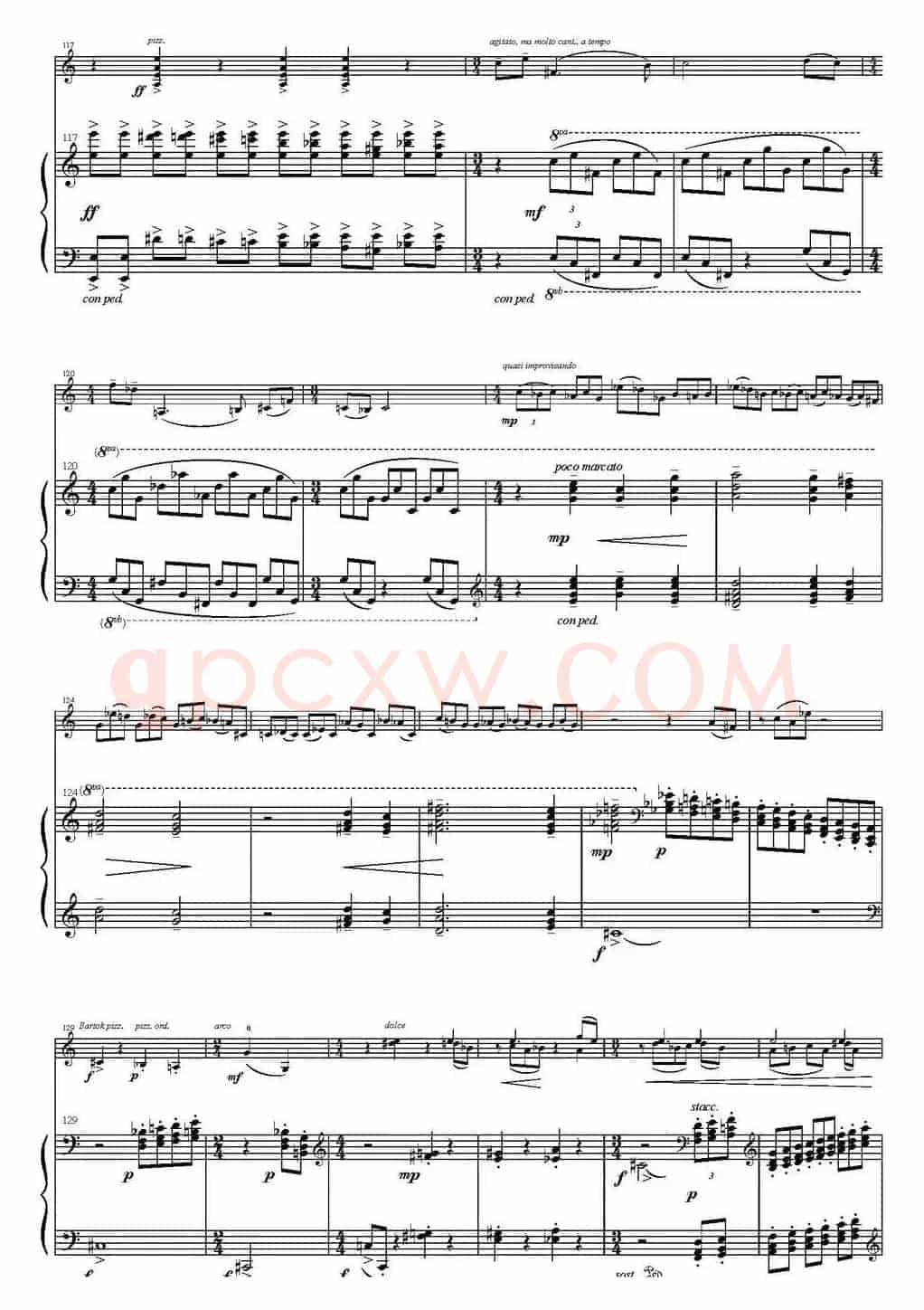 Sonata Poema aenigmaticum（小提琴+钢琴伴奏、2nd movement）