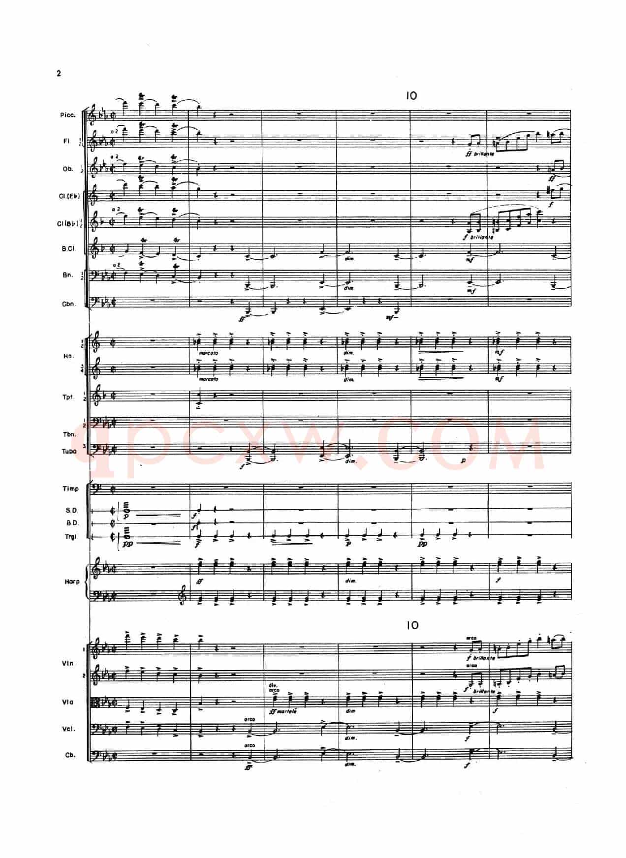 OVERTURE TO CANDIDE(《坎迪德》序曲)(交响乐总谱)