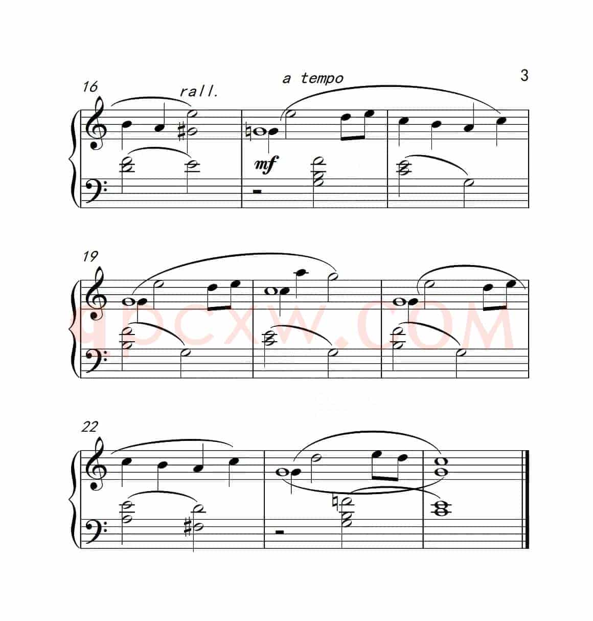 第一级 春天（中国音乐学院钢琴考级作品1~6级）