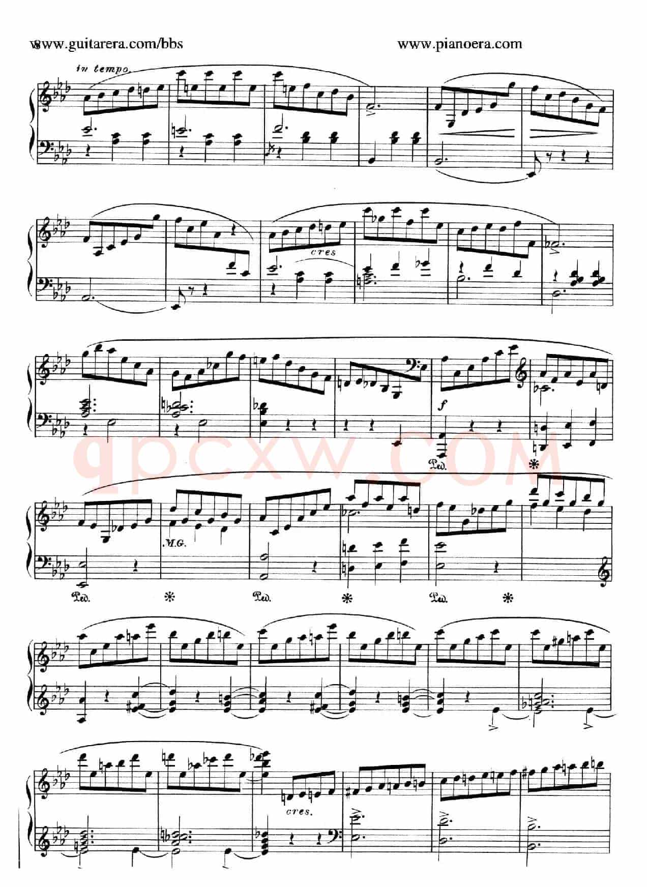 Valse Brillante in A Flat Major(降A大调华丽圆舞曲)