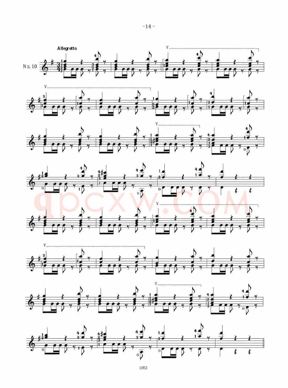 索尔·克斯特26首练习曲之6——10