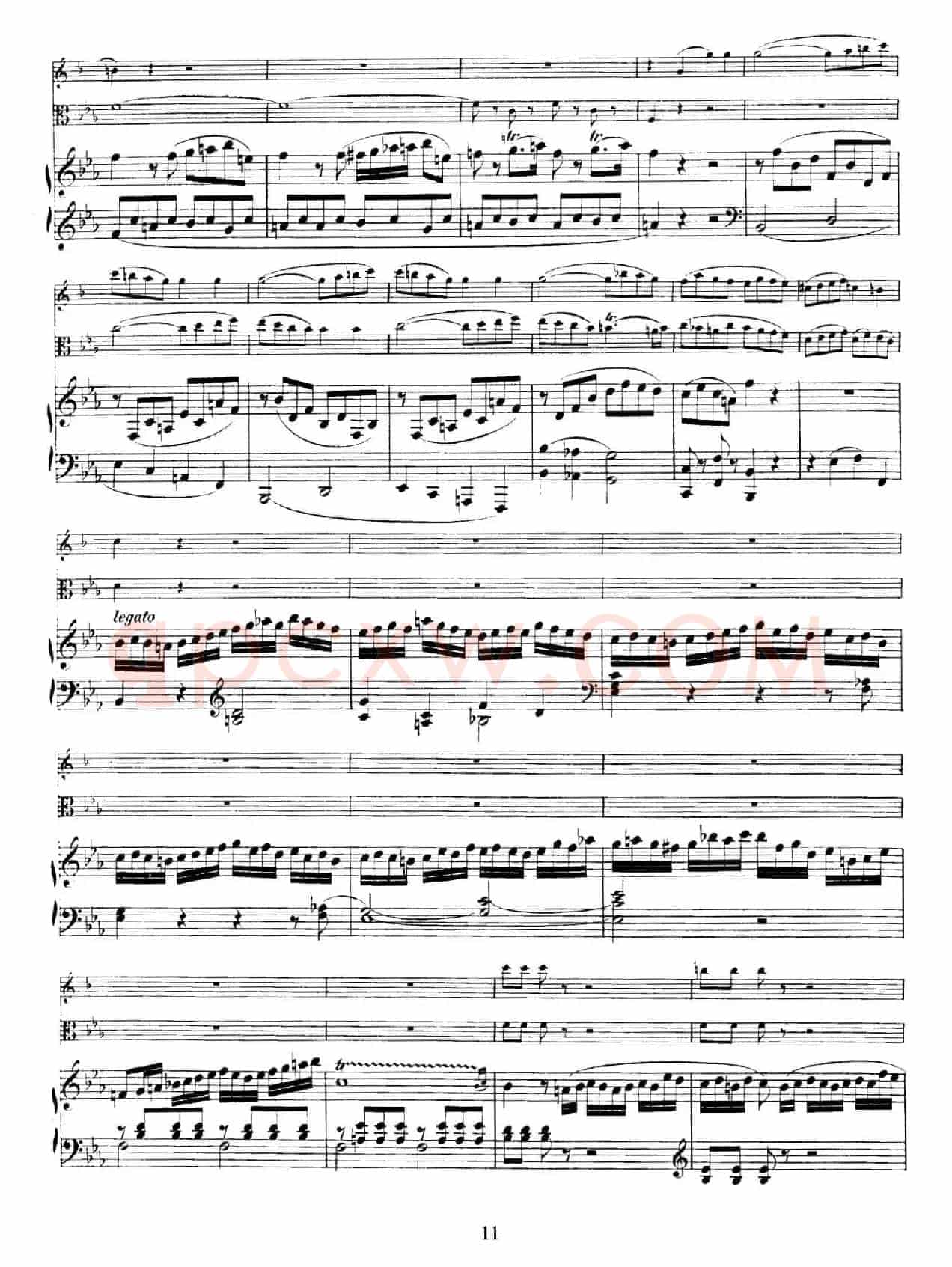 Piano Trio no.2 in E-flat Major K.498(降E大调钢琴三重奏)