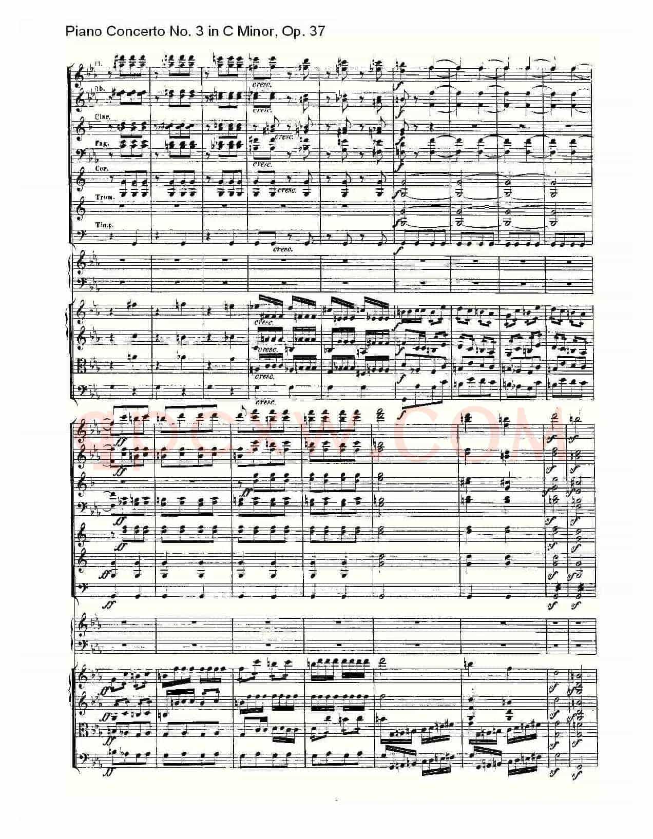 C小调钢琴第三协奏曲 Op.37 第三乐章