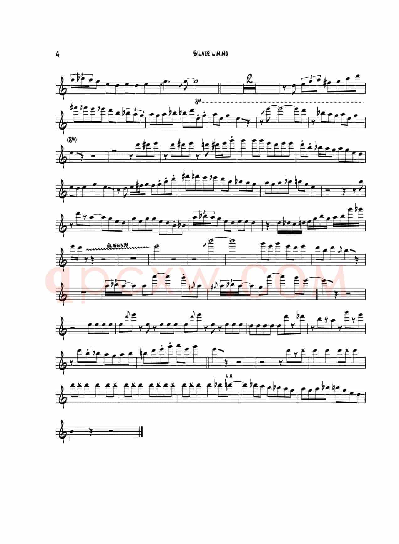 Silver Lining（次中音萨克斯）