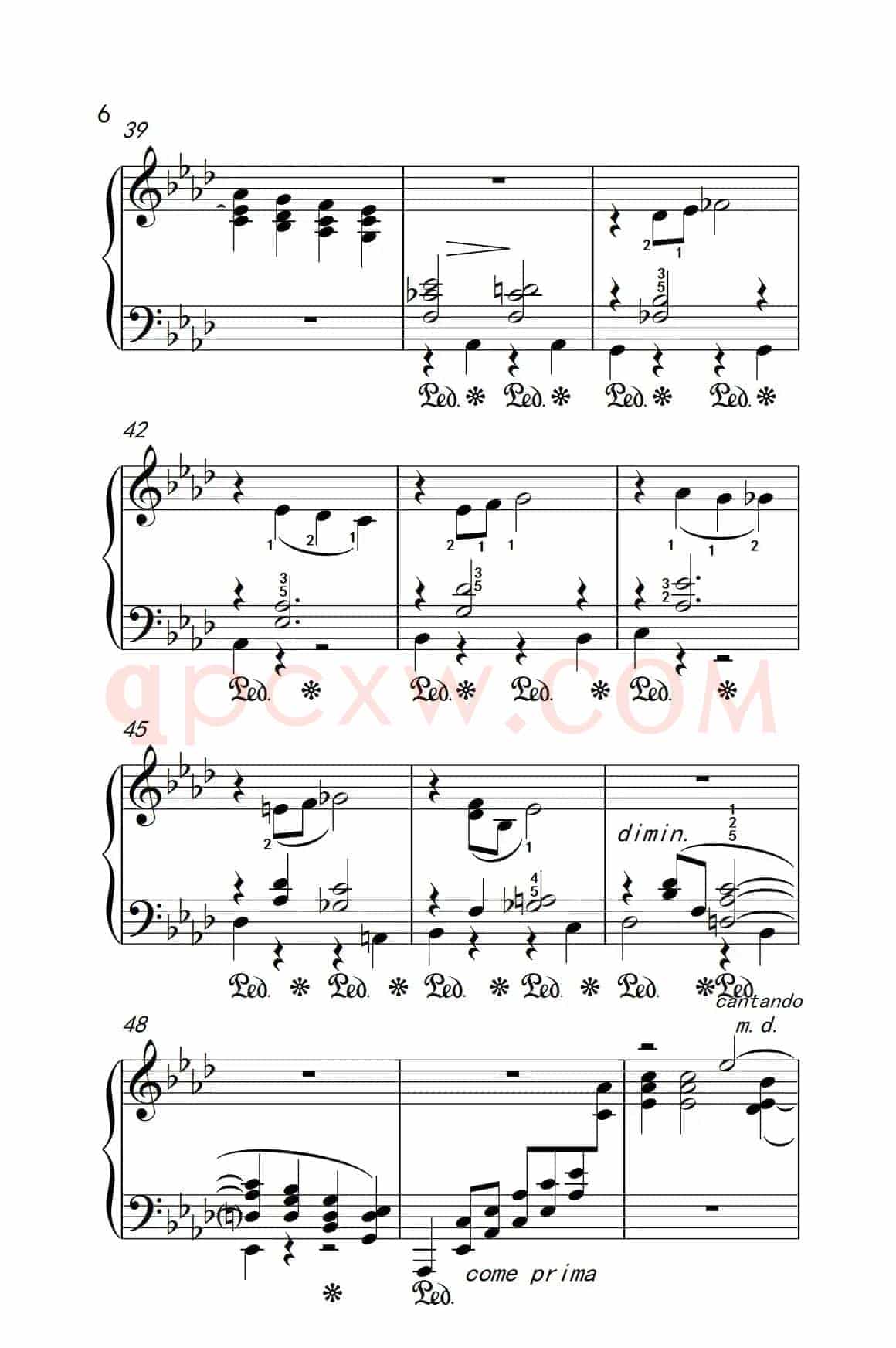 莫什科夫斯基 钢琴练习曲（第十三首）