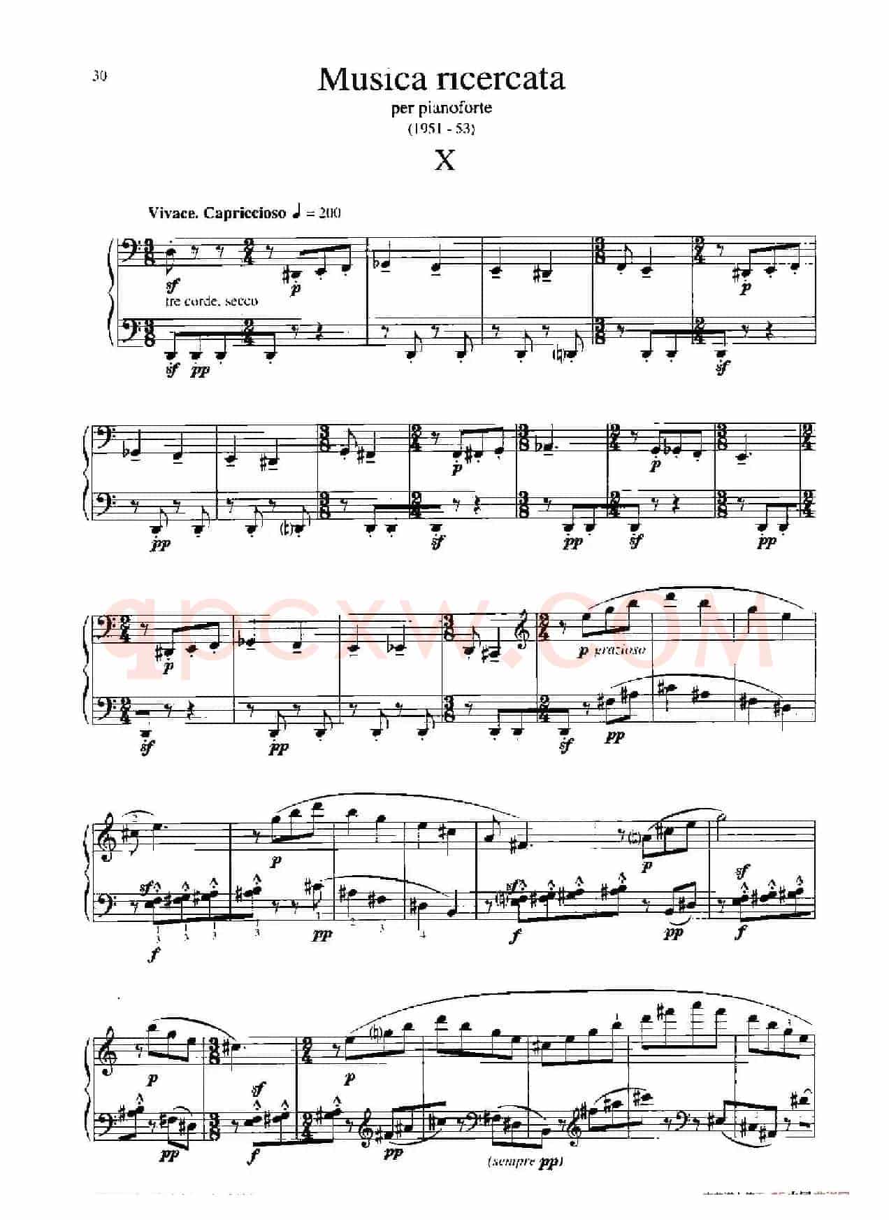 Musica Ricercata(音乐习作·10)