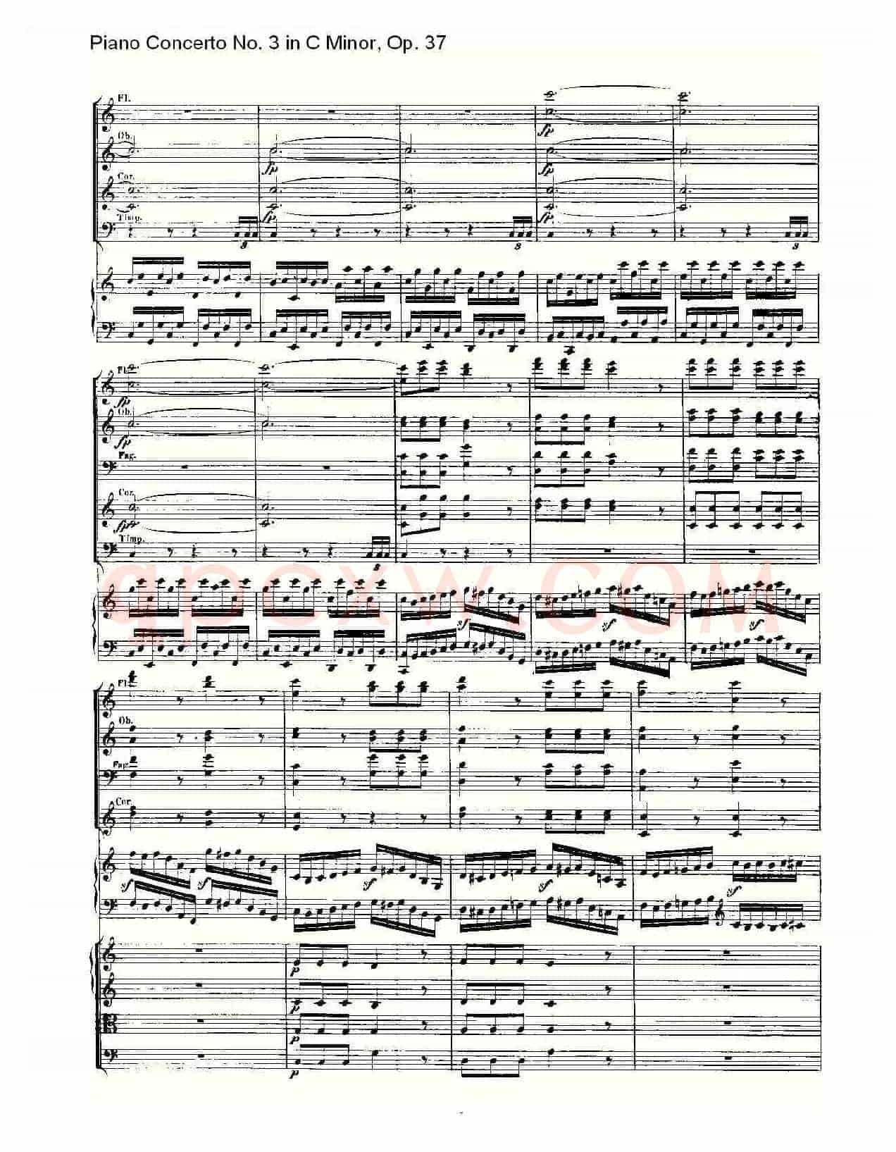 C小调钢琴第三协奏曲 Op.37 第三乐章
