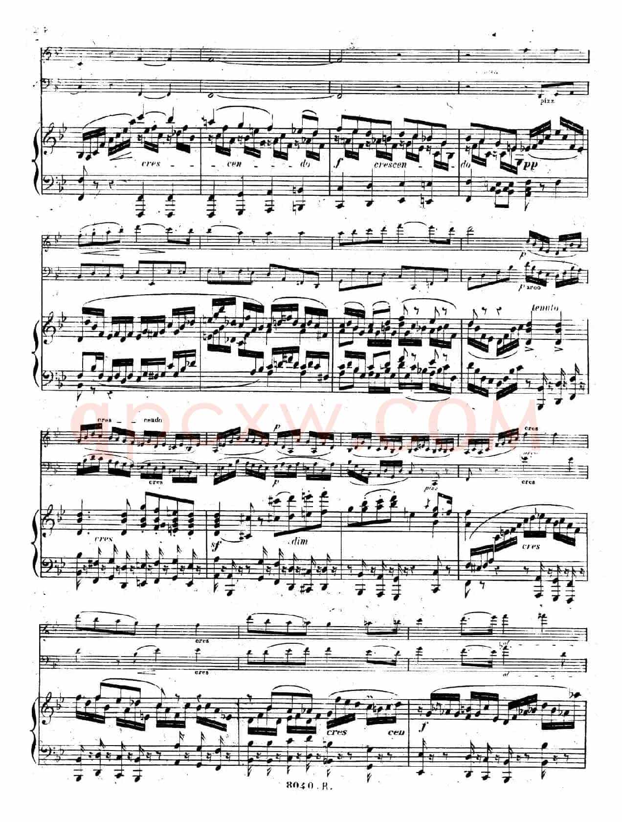 Piano Trio No.1 in d Minor Op.49(d小调第一钢琴三重奏·第二乐章)