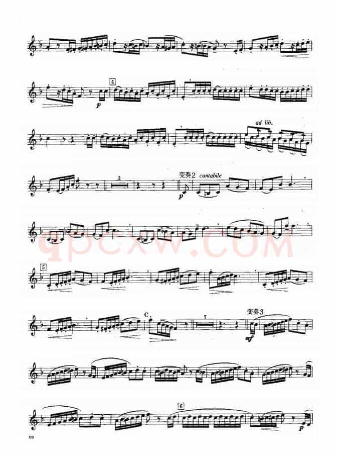 小号考级三级乐曲8首