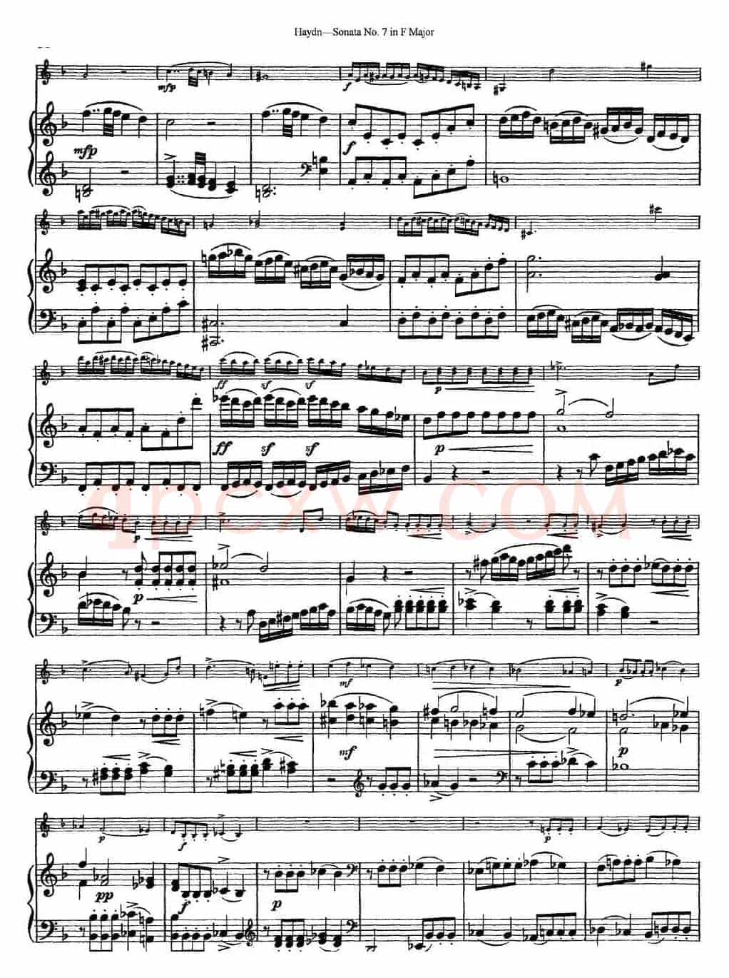 Violin Sonata No.7 in F Major（小提琴+钢琴伴奏）