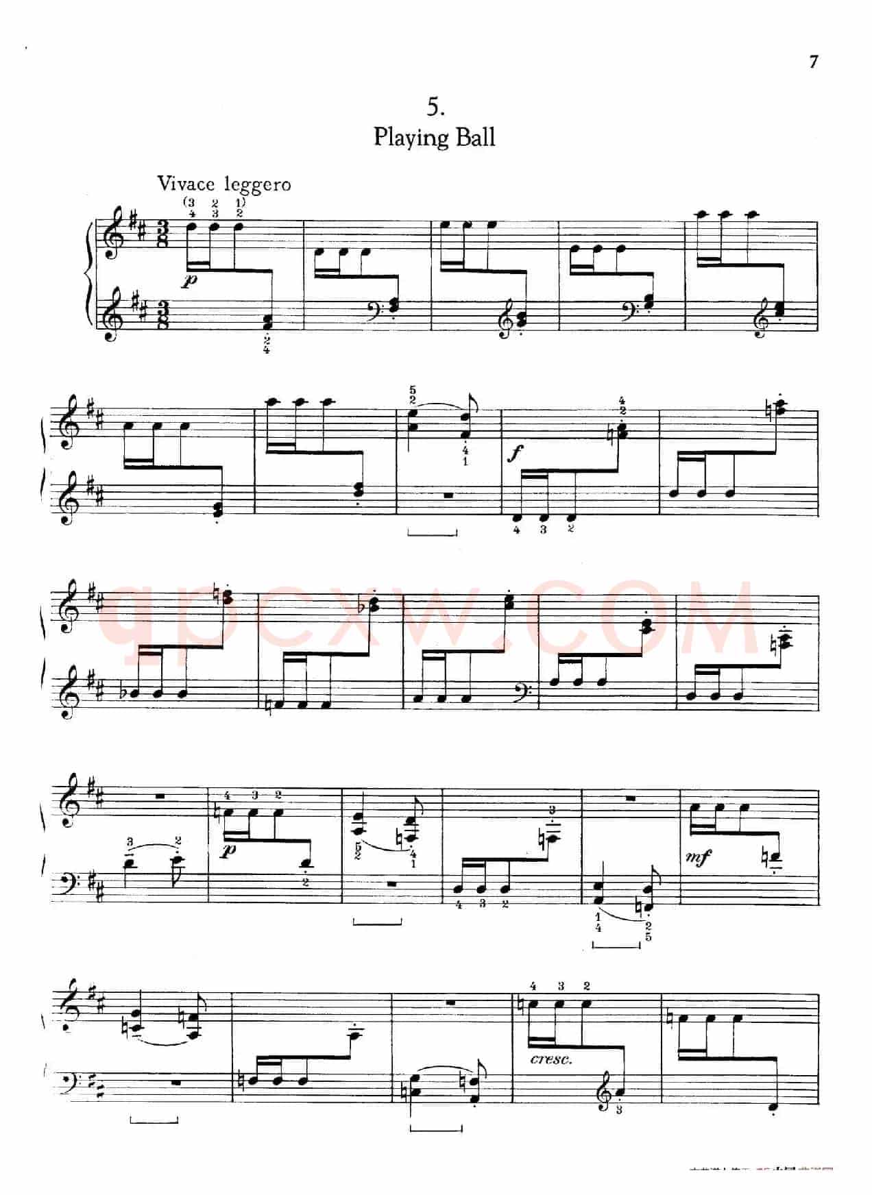 Thirty Pieces For Children Op.27(30首儿童钢琴曲 1—5)
