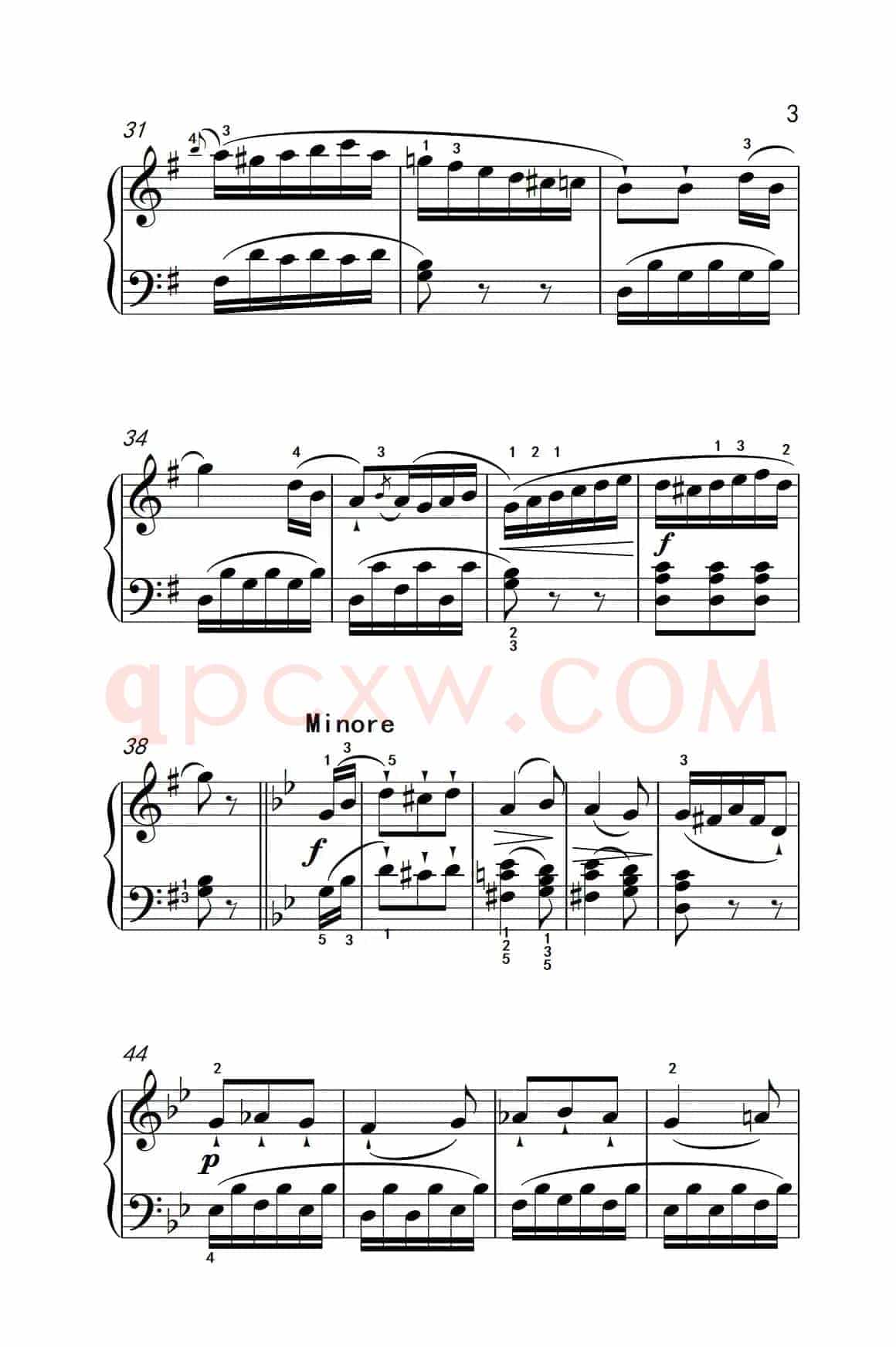 第四级 2.回旋曲（中央音乐学院 钢琴（业余）考级教程 4-6级）
