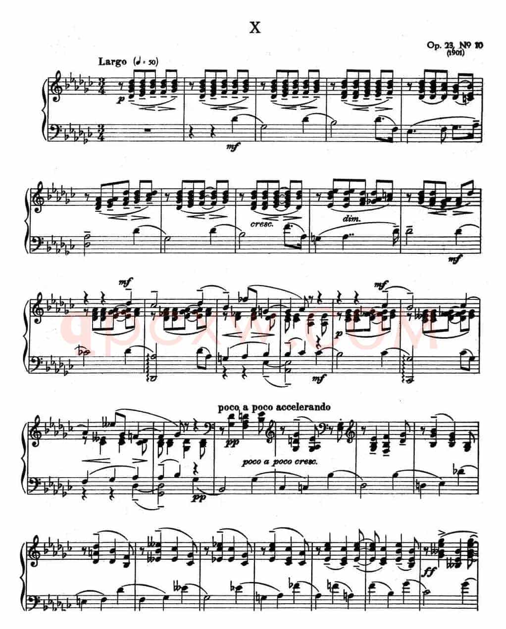 10 Preludes Op.23（拉赫玛尼诺夫10首前奏曲·Ⅹ）