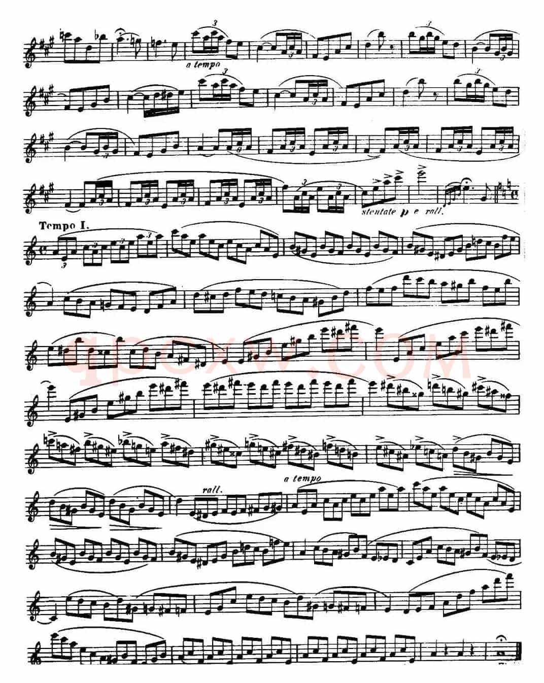 柯勒长笛练习曲作品33号(第二册)(12)