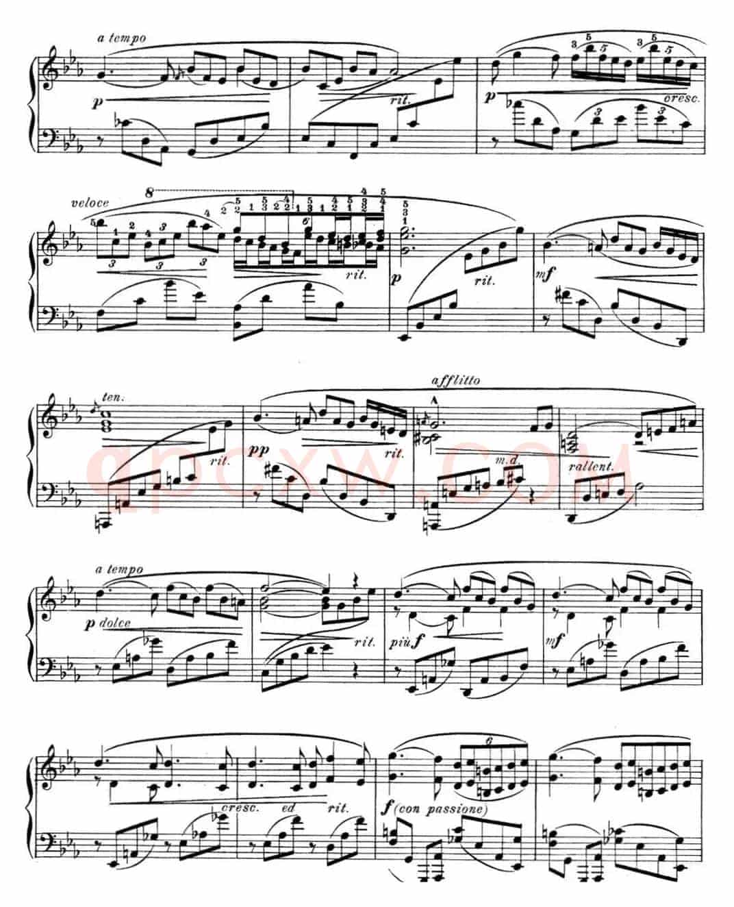 希曼诺夫斯基 9首钢琴前奏曲 Op.1 No.7