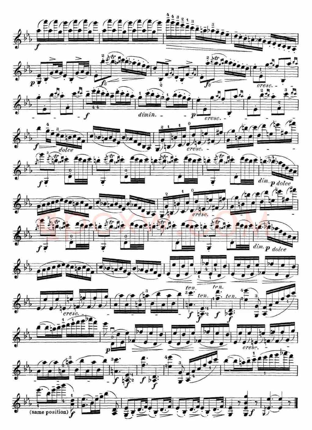 马扎斯小提琴练习曲 Op.36 第一册 特殊练习曲（23）
